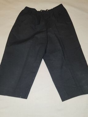 Karen Scott Black Elastic-Waist Jogger Pants